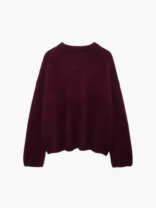 Shiela Burgundy Pullover